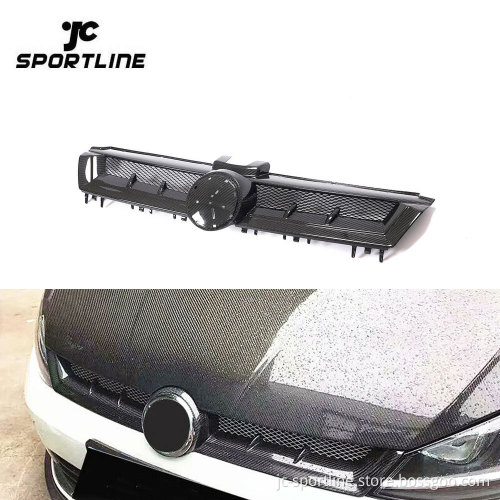 Luxury Dry Carbon Fiber Front Grill for MK7 GTI Volkswagen Golf VII 2014-2017